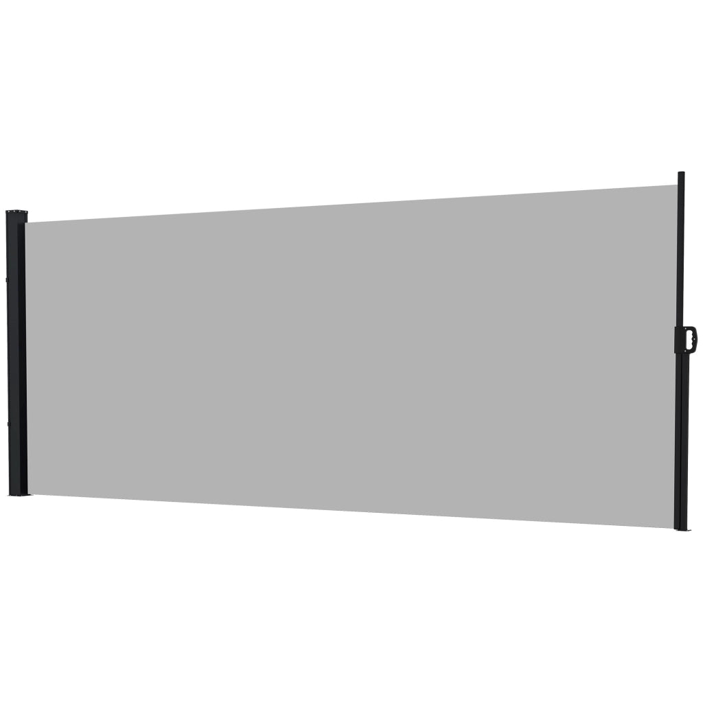 Paravento retrattile per esterno ¨C zephmum ¨C 3x2 m grigio chiaro alluminio poliestere