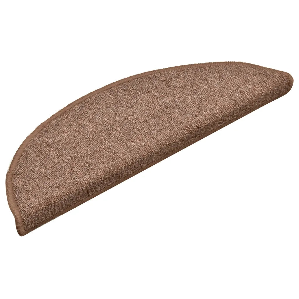 Tappetini per Scale 15 pz | Gradini per Scale Marroni 56x17x3 cm