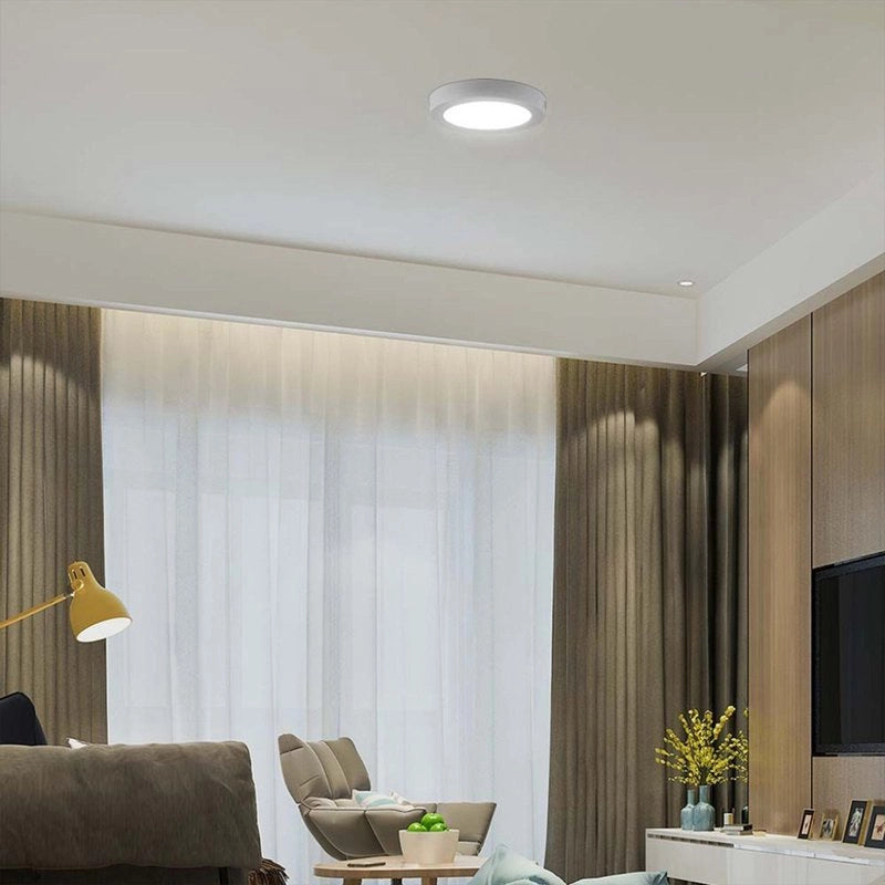 Plafoniera Pannello Led Slim Montaggio a Plafone Rotondo 18W 1980LM 6500K SKU-78781