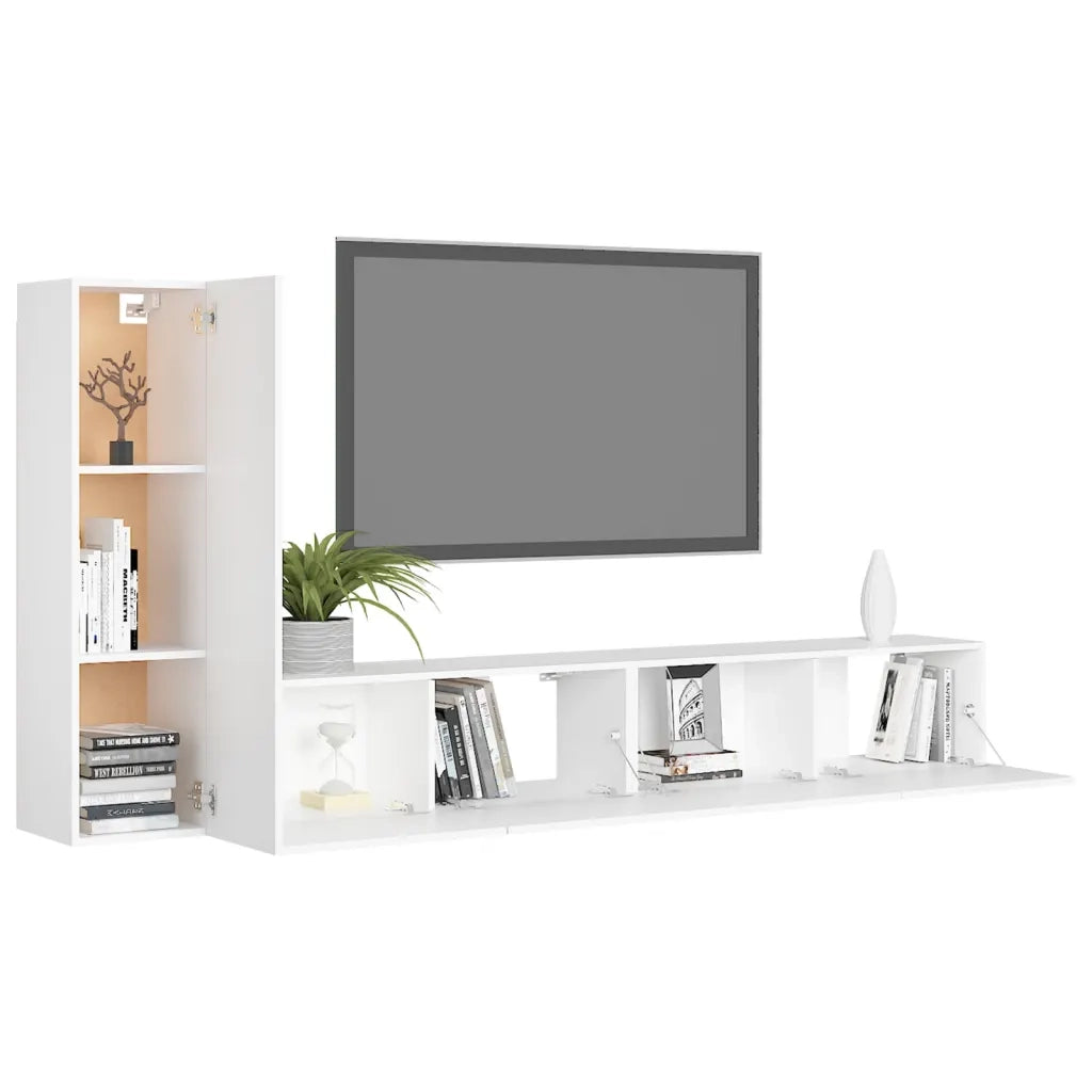 Set Mobile TV 3 pz Bianco in Truciolato cod mxl 33814