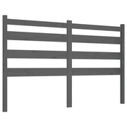 Testiera | Testata per Letto Grigia 146x4x100cm in Legno Massello di Pino