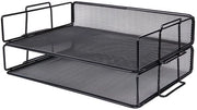 Organizzatore multifunzione per ufficio, scuola e studio, 2-in-1 cassetto, spazievitore (nero)