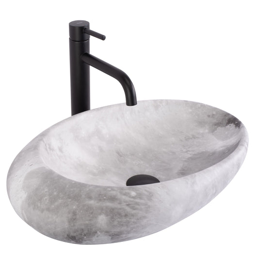 Lavabo Da Appoggio Rea Roxy C Stone L. Grey