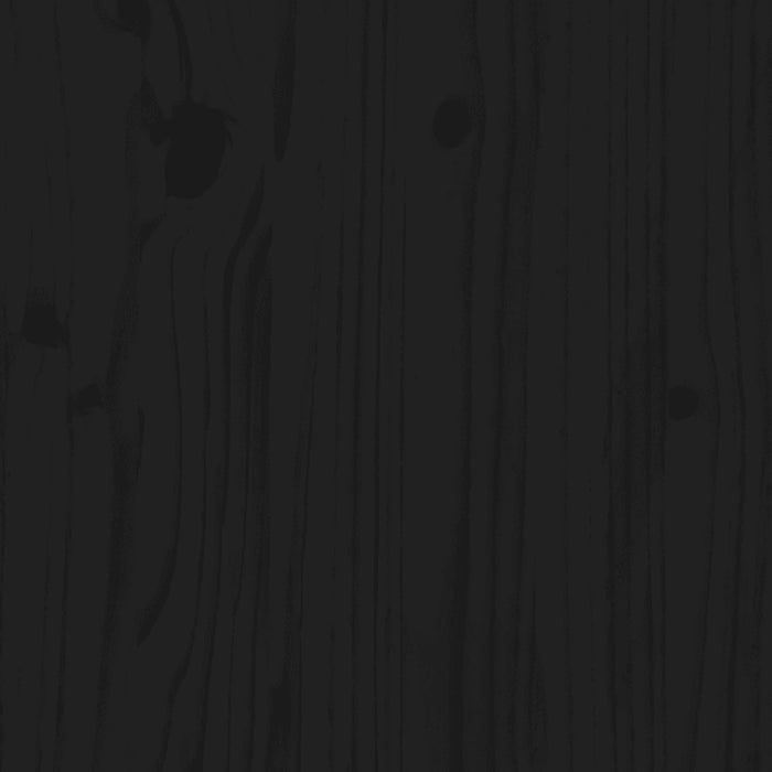 Giroletto Nero in Legno Massello 140x190 cm 3104657