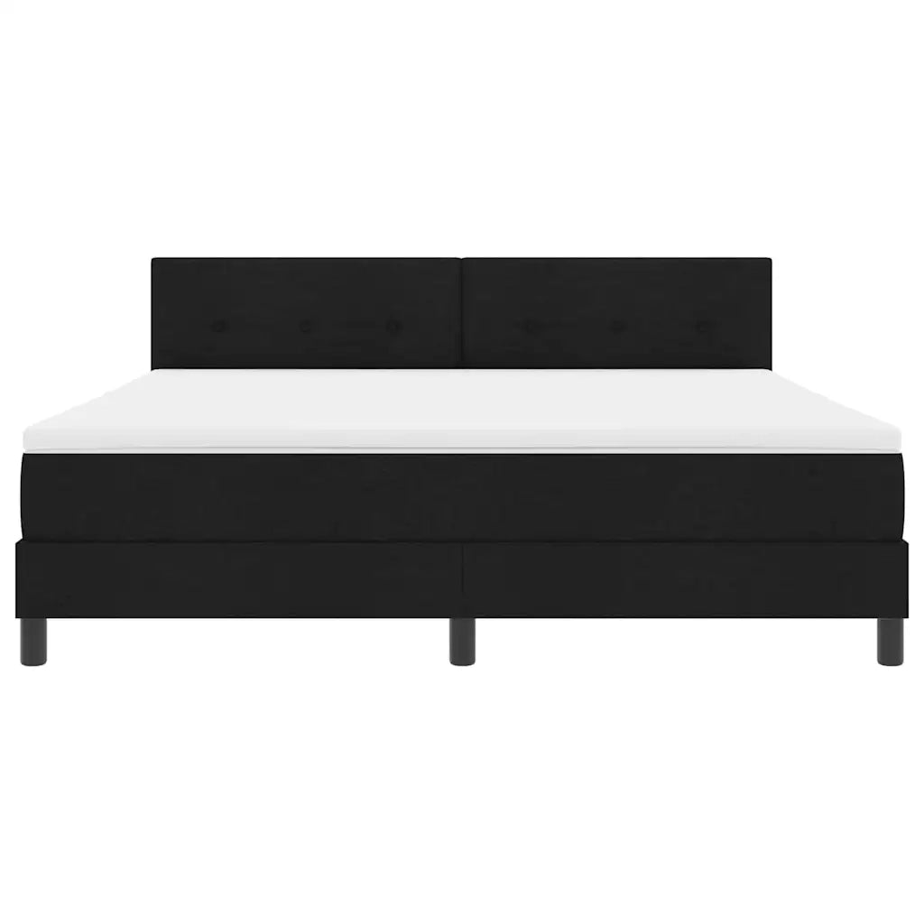 Letto a molle con testiera Nero 180 x 200 cm Tessuto 3338708