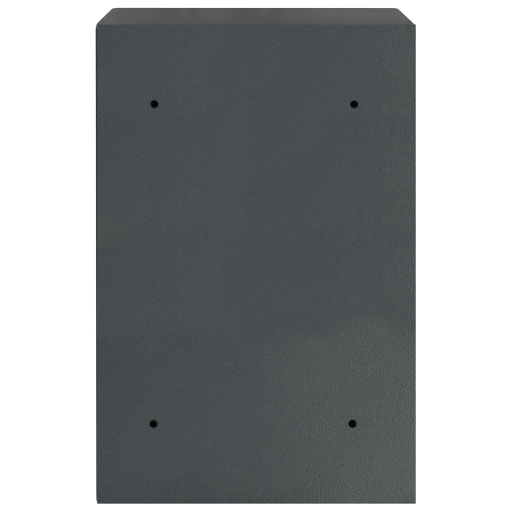 Cassaforte Digitale Elettronica con Ripiano Grigio Scuro 40x35x60 cm Acciaio