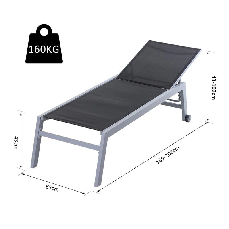 LETTINO PRENDISOLE PIEGHEVOLE CON MATERASSINO 169 X 65 X 102 CM NERO