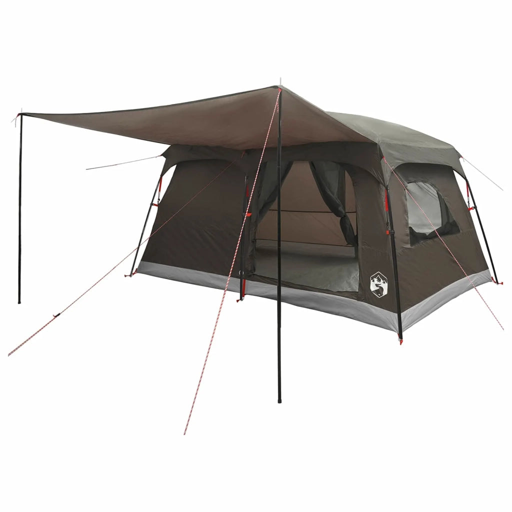 Tenda Familiare con tetto Marrone Grigio 420 x 305 x 200 cm 42029002