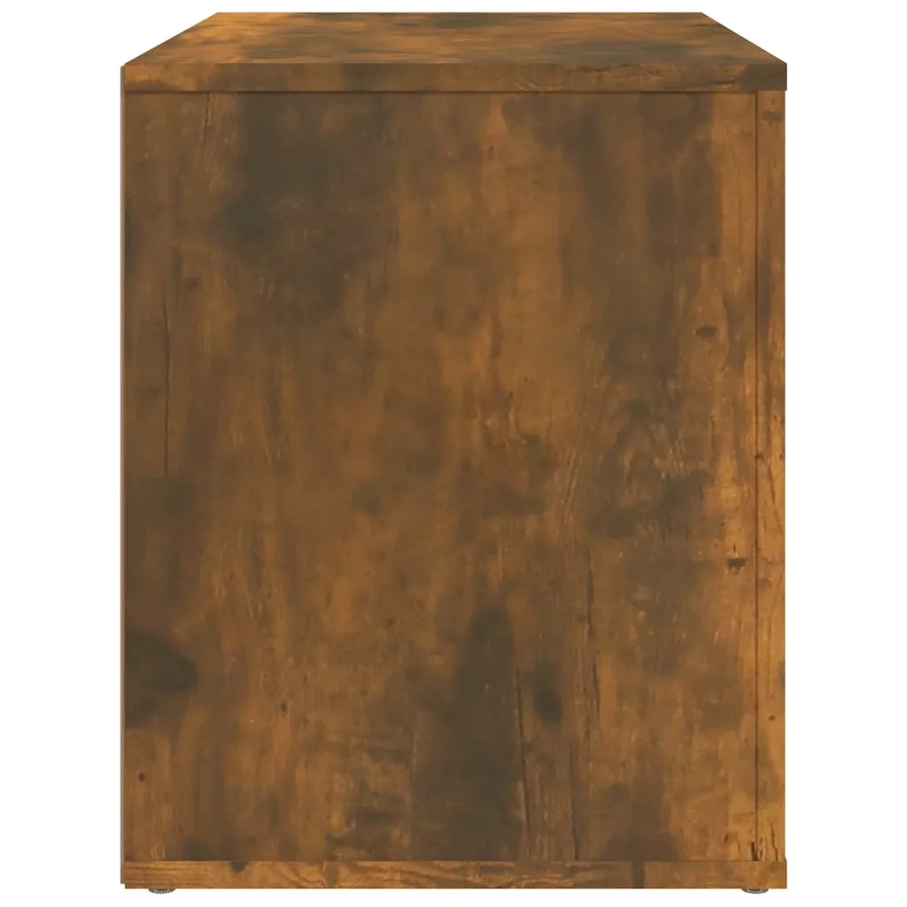 Comodino-Tavolino da notte Rovere Fumo 60x36x45 cm Legno Multistrato