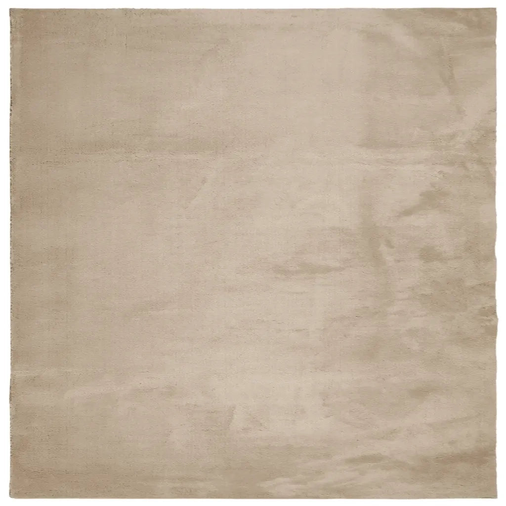 Tappeto a Pelo Corto HUARTE Morbido e Lavabile Sabbia 240x240cm 375063