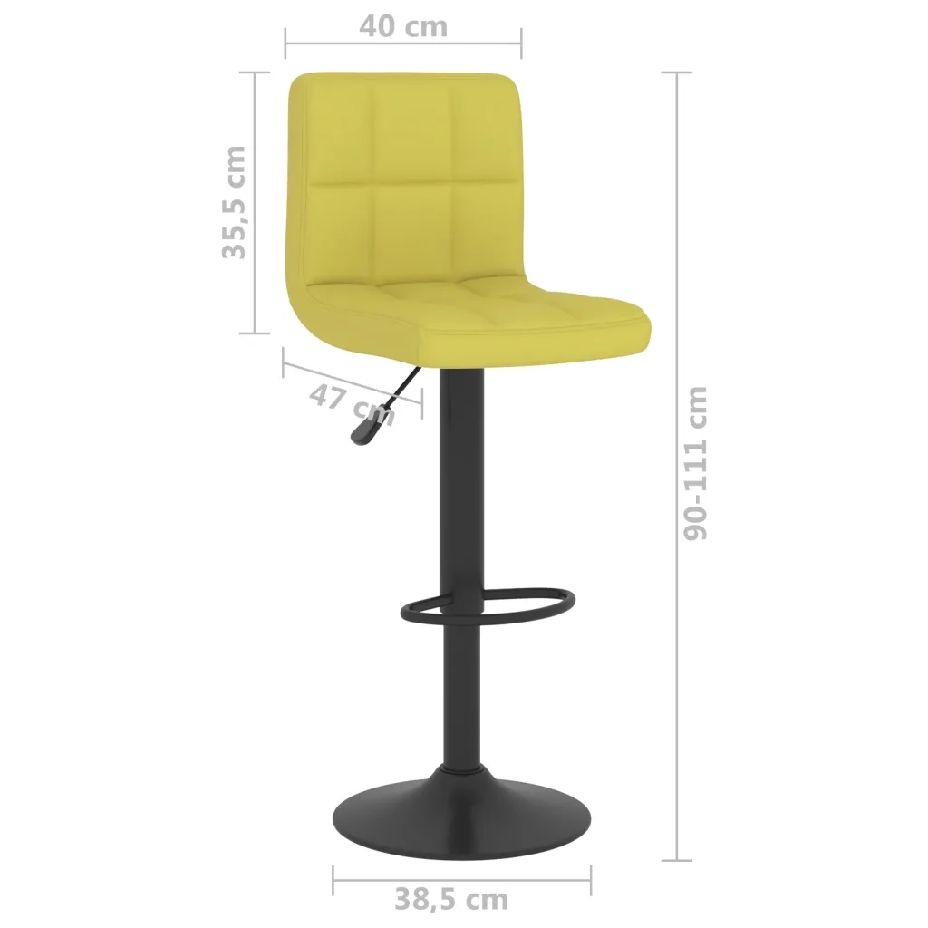 Sgabello da Bar Verde in Tessuto cod mxl 68963
