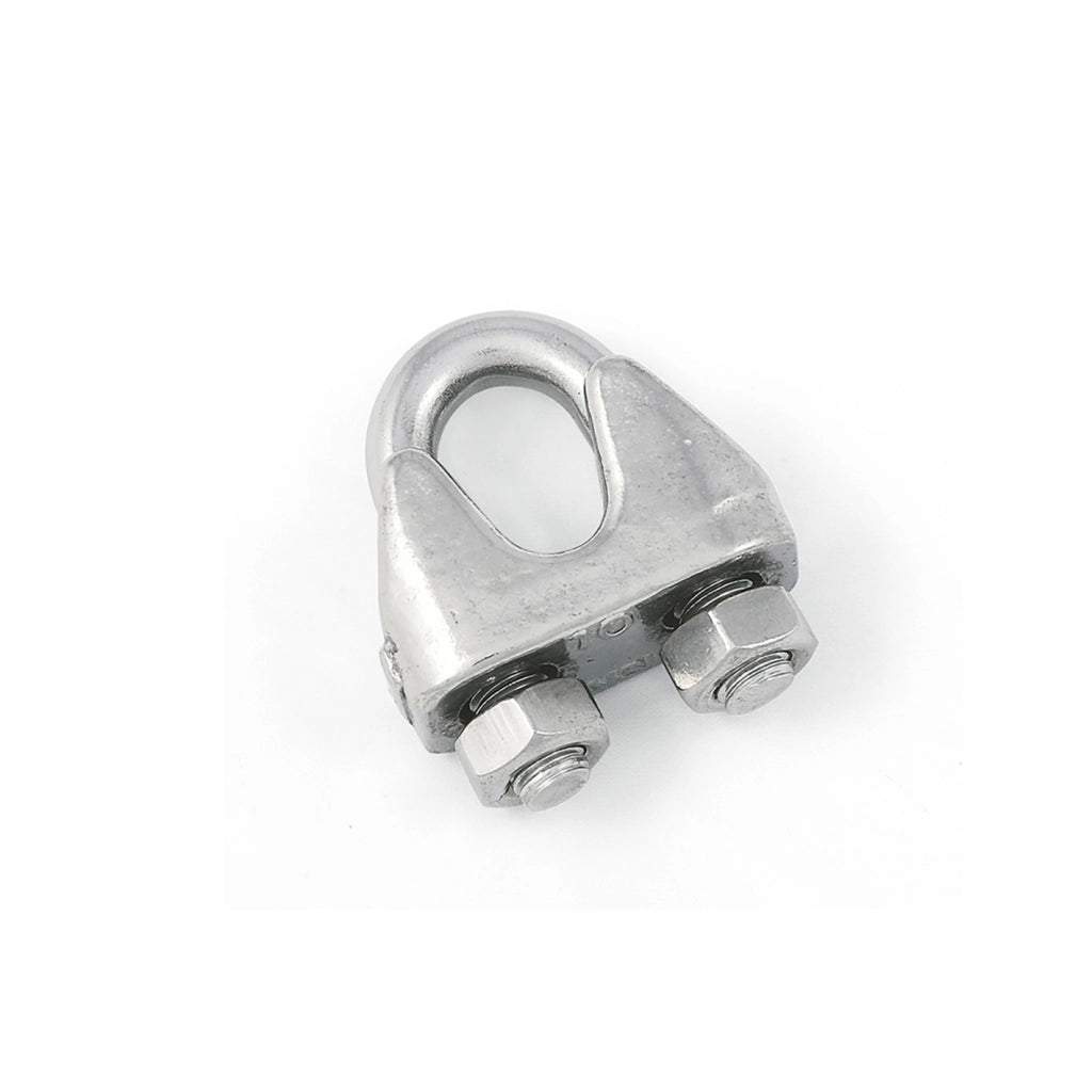 Morsetto per funi Ã˜ 4 mm. in acciaio Inox A4 - AISI 316 - 2 pz.