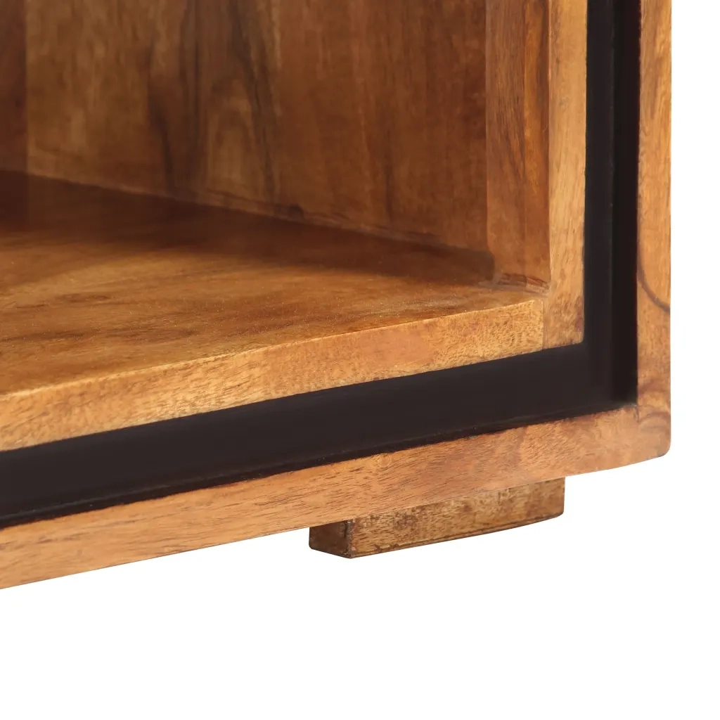 Tavolino da Salotto 100x45x33 cm in Legno Massello di Acacia cod mxl 23925