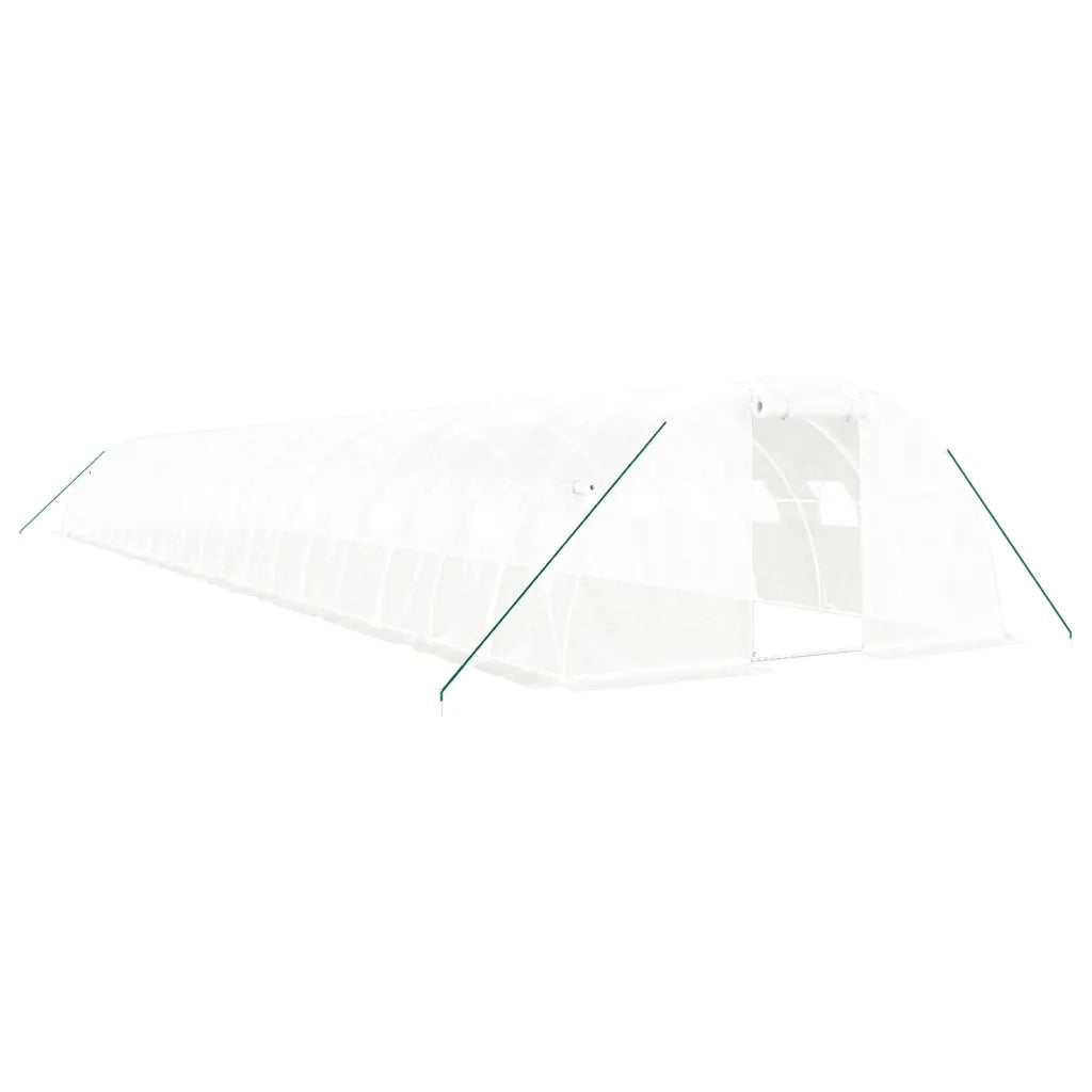 Serra con Telaio in Acciaio Bianco 80 m² 20x4x2 m 3188080