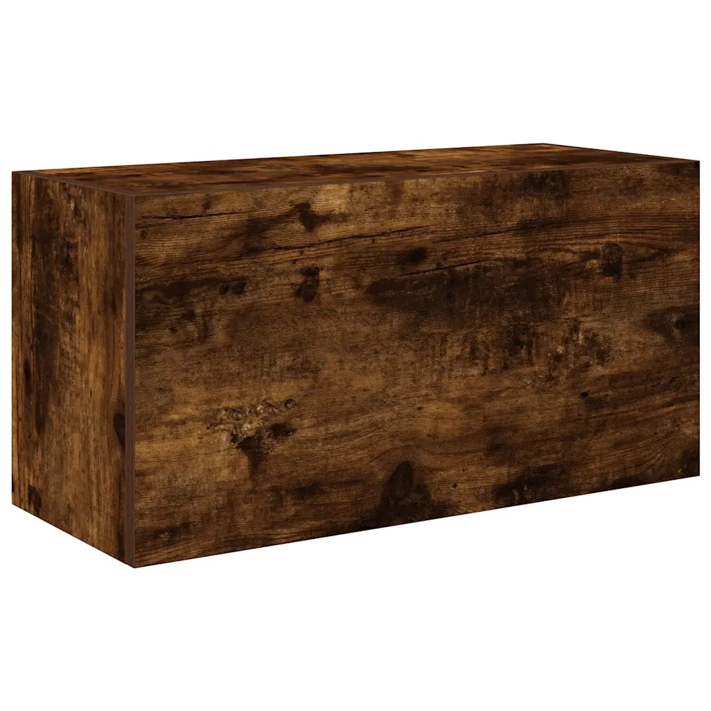 vidaXL Armadietto Bagno Rovere Fumo 60x25x30 cm in Legno Multistrato