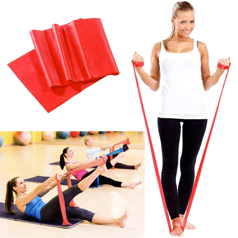 Trade Shop - Fascia Elastica In Latex 200cm Per Esercizi Fisici Yoga Ginnastica Palestra Fit -
