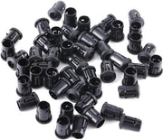 Impianto di montaggio elettronico per LED - set da 50 pezzi - Clip di fissaggio in nylon nero - Sostegno per diodi per LED di 3 mm, 5 mm, 8 mm e 10 mm.