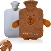 Sfregiante copertura 1 litro grande borsa di gomma per acqua calda - sacchetto di piumino rimovibile per il riscaldamento - borsa per il bagno lavabile per addome e collo