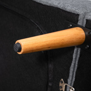 Divano Letto 2 Posti 173x75x73 cm in Tessuto Grigio