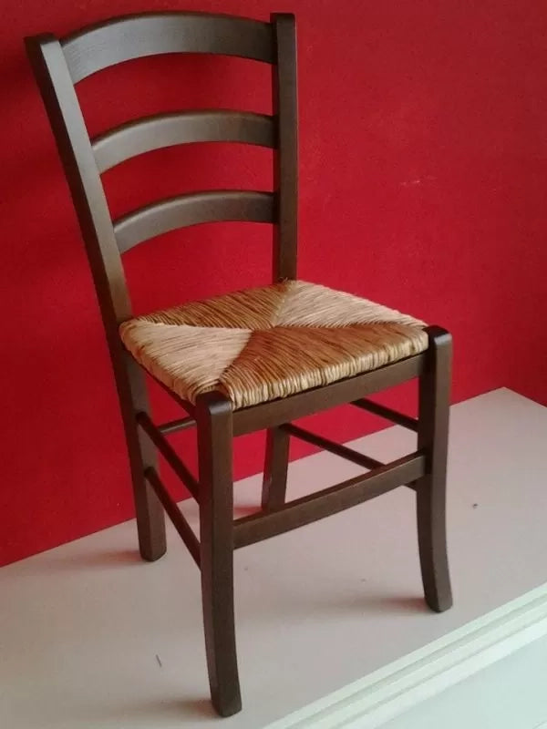 Set 2 sedie campagnola legno/paglia (593) - Mobili 2G