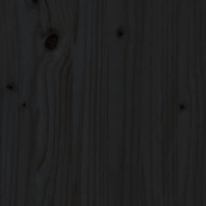 Giroletto Nero in Legno Massello 200x200 cm 3106857