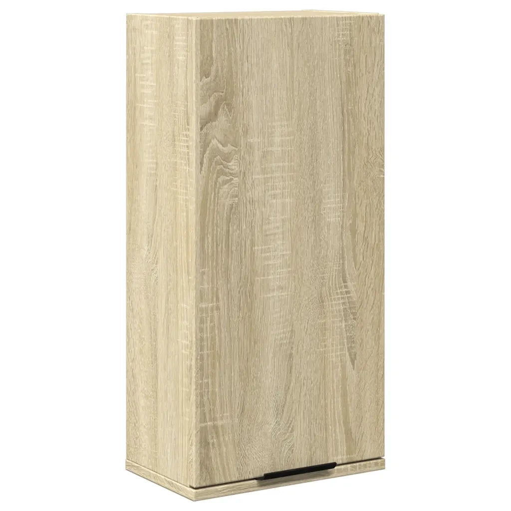 vidaXL Mobile da Bagno a Parete Rovere Sonoma 32x20x67 cm