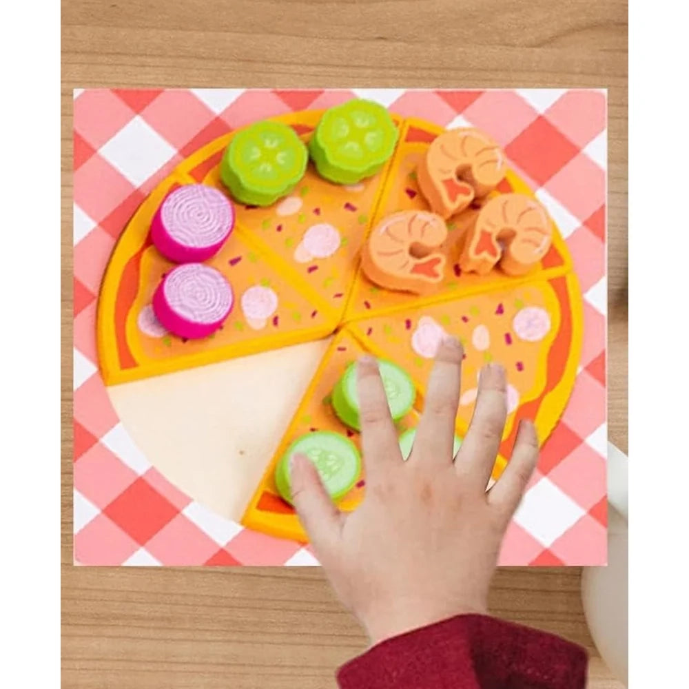 Trade Shop - Gioco Abbinamento Smistamento Forme In Legno Educativo Forma Pizza Per Bambini 07525 -