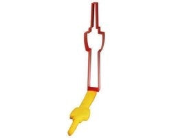 Modello souvenir in forma di biscotto del Fernsehturm di Stoccarda in rosso