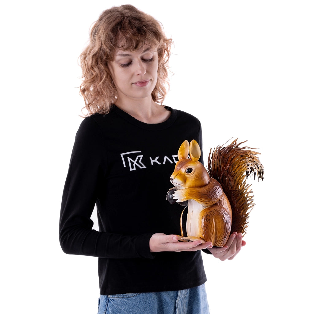 KADAX Stalowa figura ogrodowa wiewiórka QX240590 K