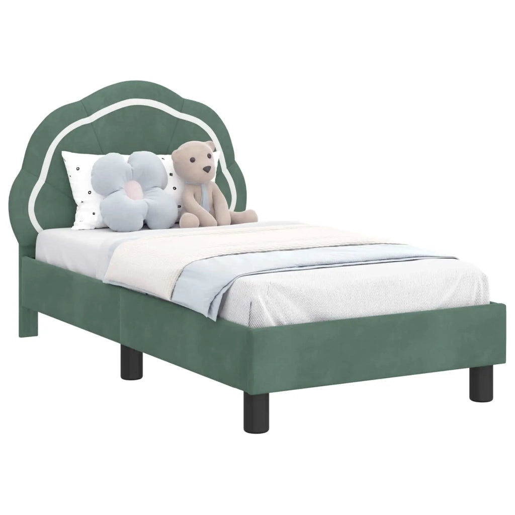 Struttura letto per bambini con testata-Giroletto per bambini Verde Mare 70 x 140 cm 793732
