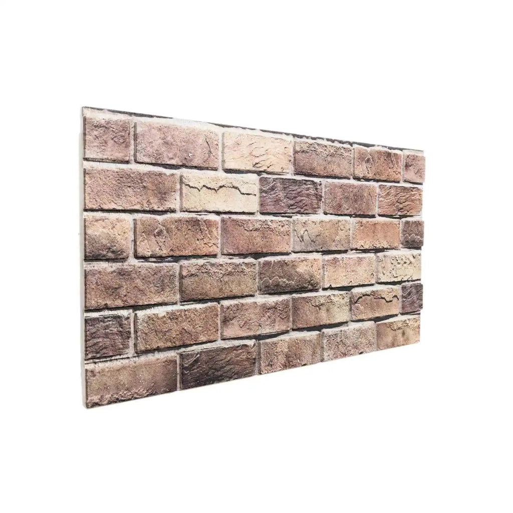 Pannelli da parete 10 pz Marrone e Grigio 100 x 50 cm CFW7654335