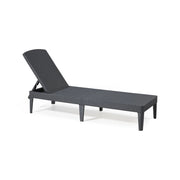 Lettino prendisole Glace, Sdraio da giardino, Letto pieghevole outdoor, Sedia reclinabile, 188x58 h29 cm, Antracite