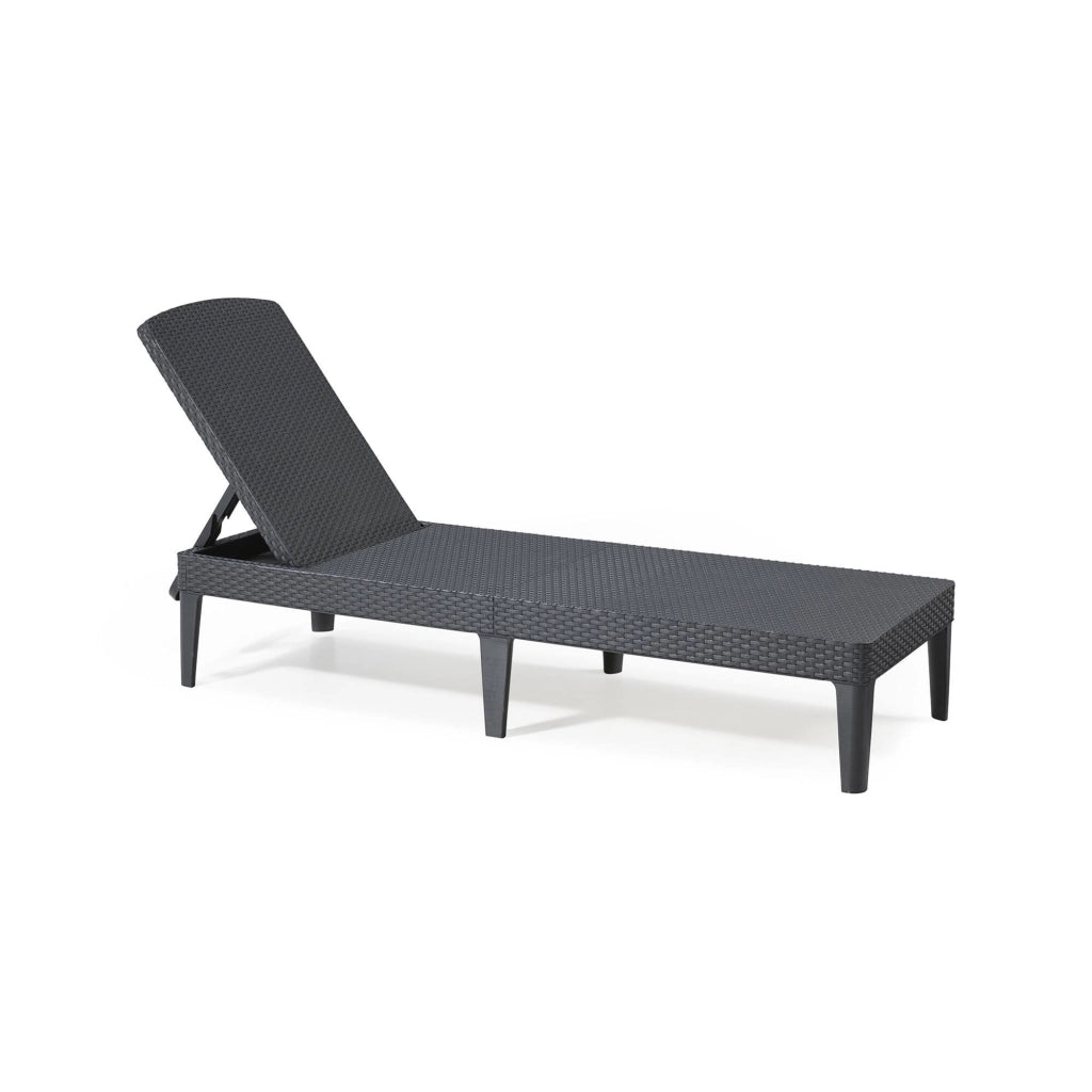 Lettino prendisole Glace, Sdraio da giardino, Letto pieghevole outdoor, Sedia reclinabile, 188x58 h29 cm, Antracite