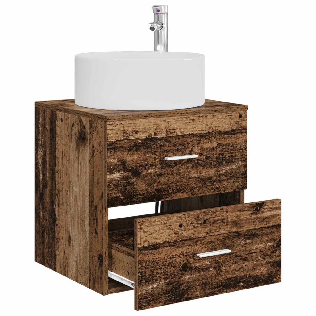 Mobile Lavabo da Parete Legno antico 49,5 x 44,5 x 65,5 cm 890324