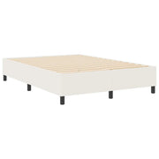 Letto matrimoniale | Letto per adulti | Struttura letto piattaforma Crema 140 x 190 cm Tessuto in Cords