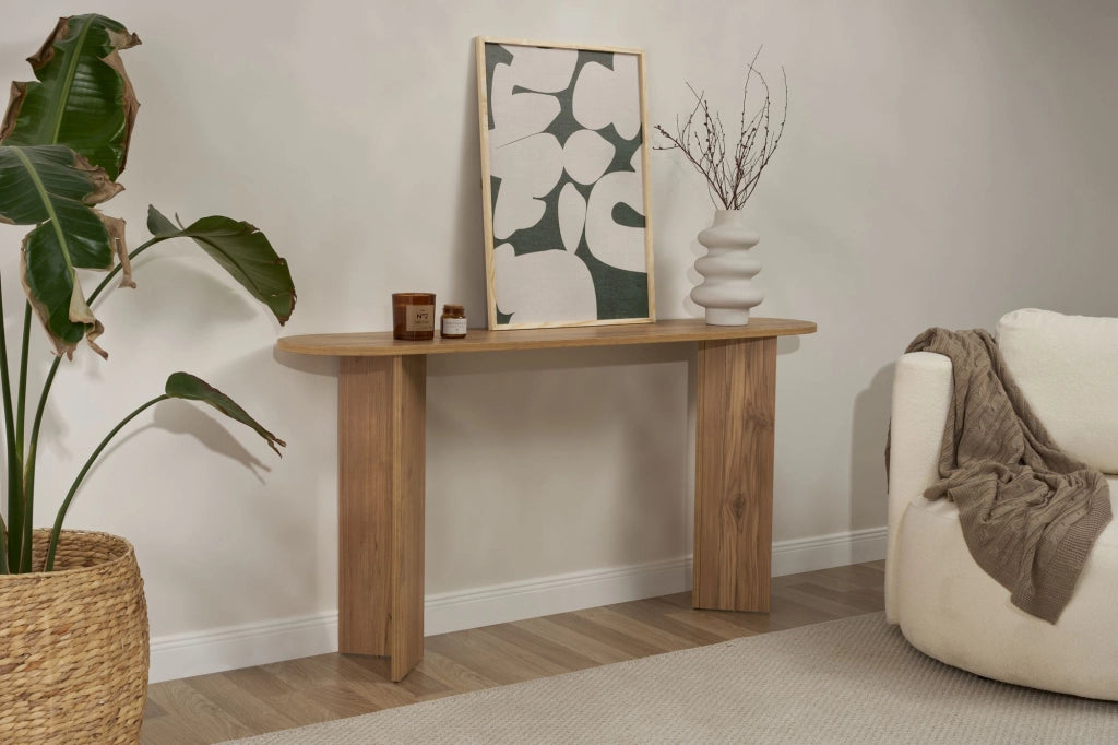 Consolle in legno "Sira" - 150 x 35 x 75 cm - Rovere