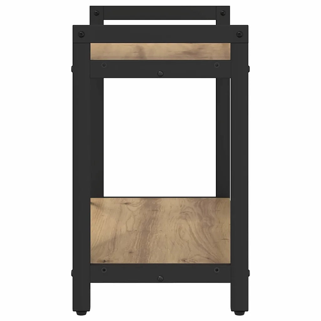 Libreria-Scaffale per Libri-Mobile di Stoccaggio Rovere artigianale 60 x 30 x 50 cm Legno multistrato