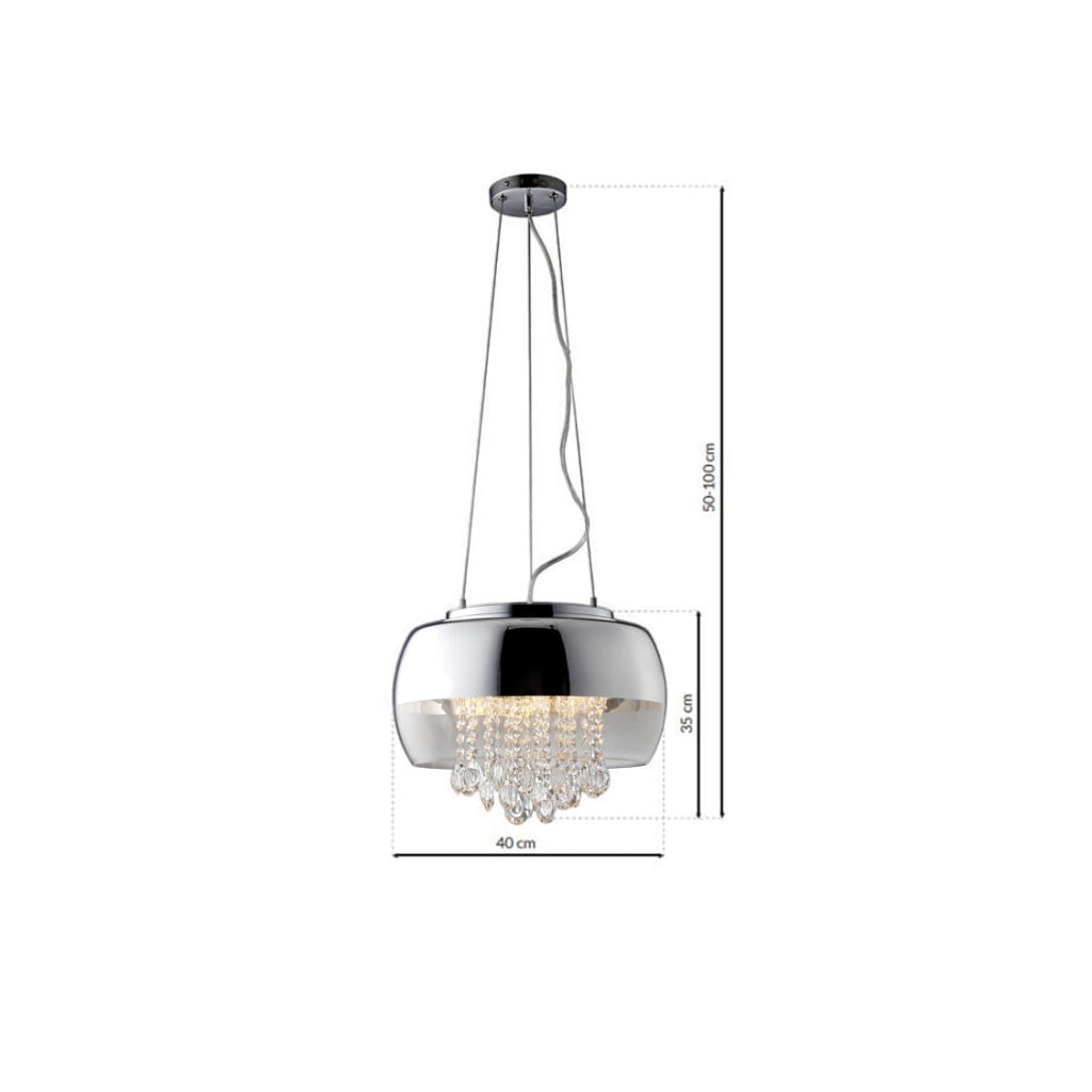 Lampadario cristallo LUNA ML3801 Milagro 3xE14 40W