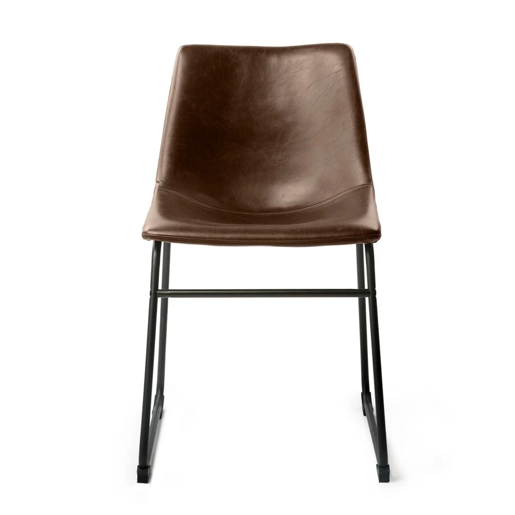 LÚZETE - SILLA LENNIX VINTAGE MARRON