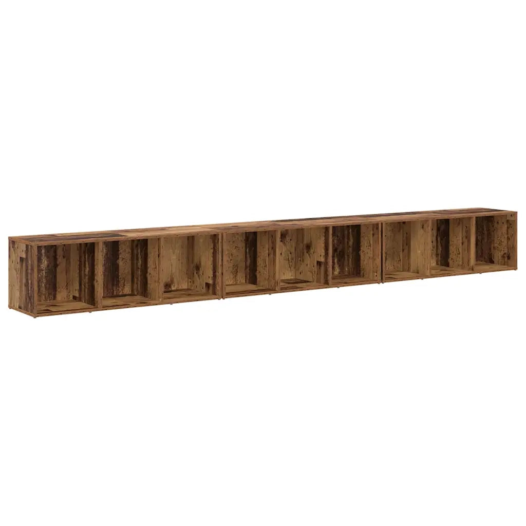 vidaXL Mobile TV 3 pcs Legno vecchio 37 x 35 x 107.5 cm