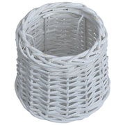 vidaXL Paralume in Vimini 25x17 cm Bianco