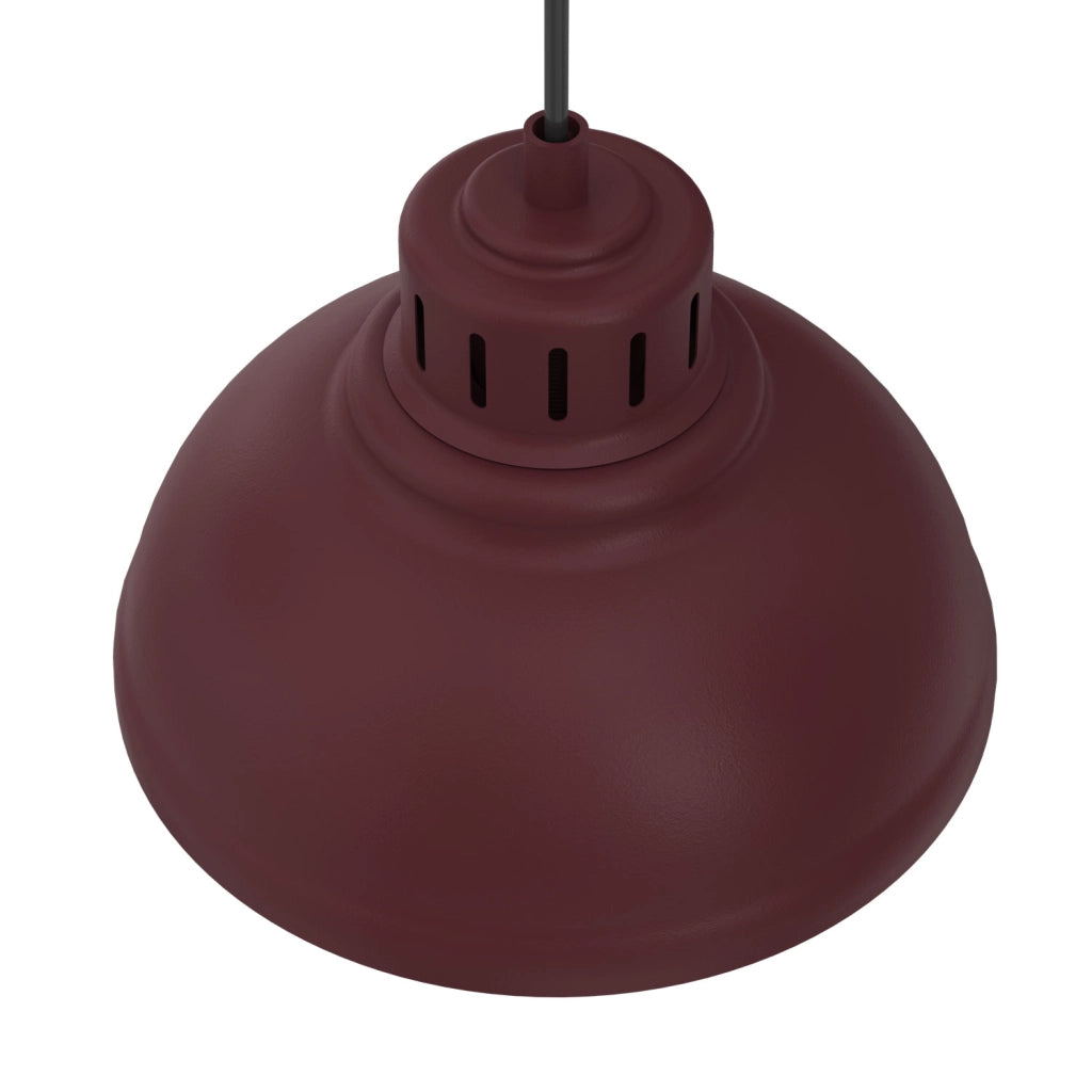 Lampada sospesa Sven 2xE27 bordo acciaio Luminex