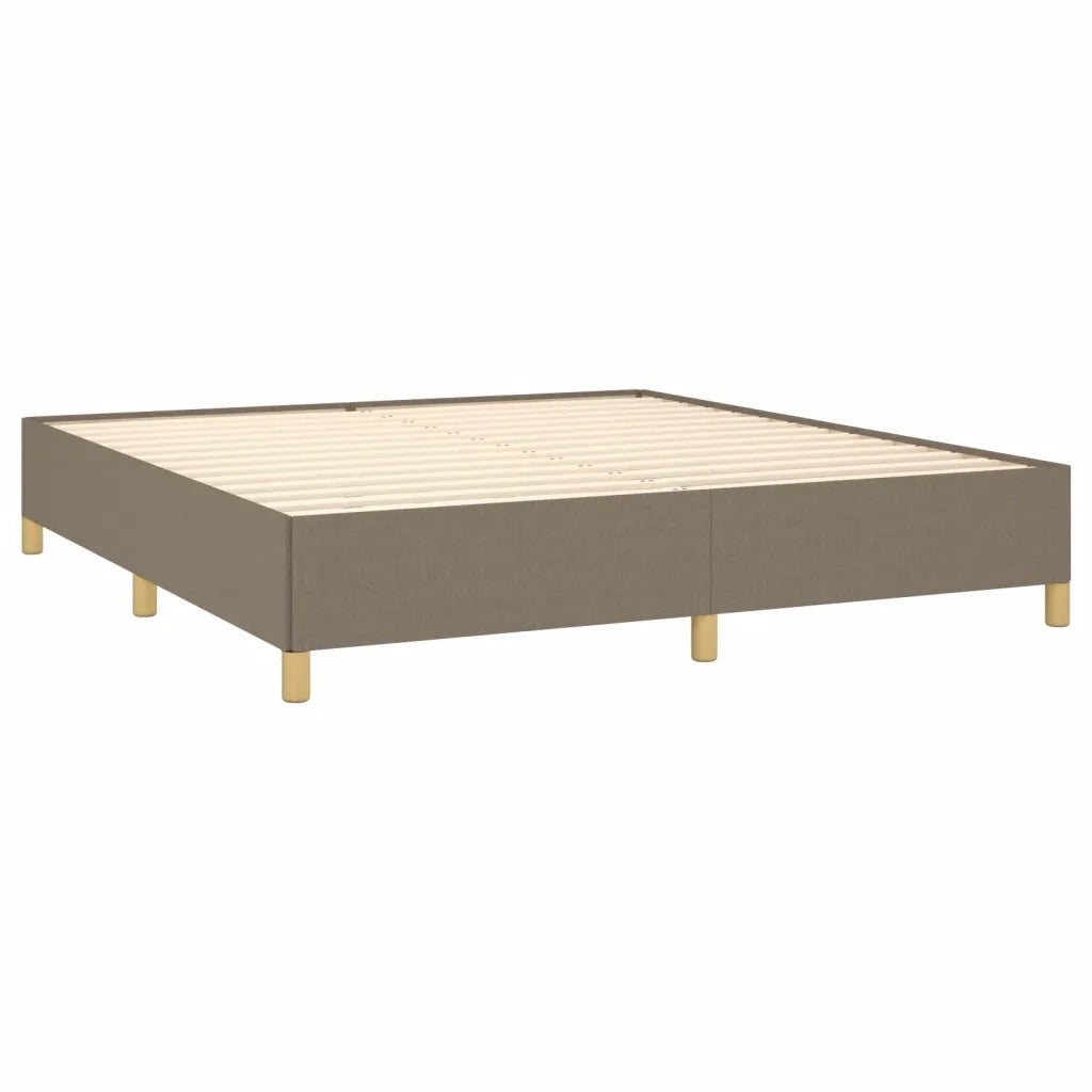 Struttura Letto a Rete a Molle Tortora 160x200 cm in Tessuto 3120973