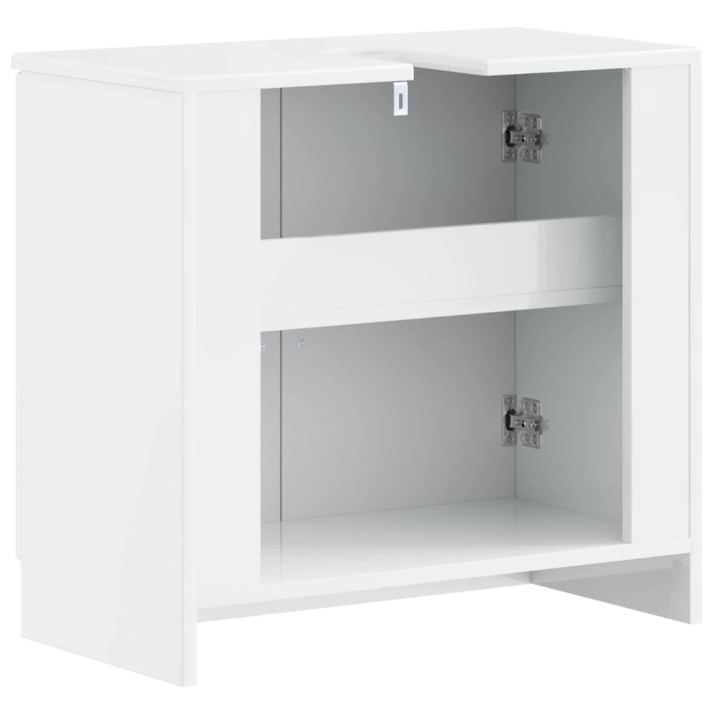 Armadio per Lavabo da Bagno UTRECHT Bianco Lucido 897669