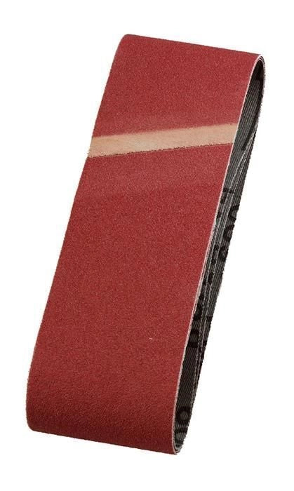 KWB 911006 Nastri Abrasivi per Levigatrice a Nastro Legno e Metallo 60x400 mm Grana 60 3 pezzi colore Marrone