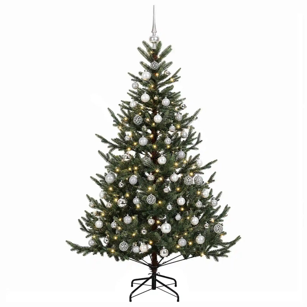 Albero di Natale artificiale con palline 180 cm 300 LED 3466959