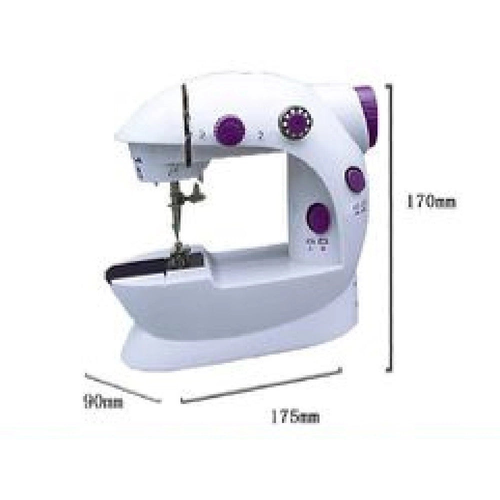 Trade Shop - Mini Macchina Da Cucire Portatile Cucito 6 Watt Tx-9063 Elettrica Con 2 Velocità -