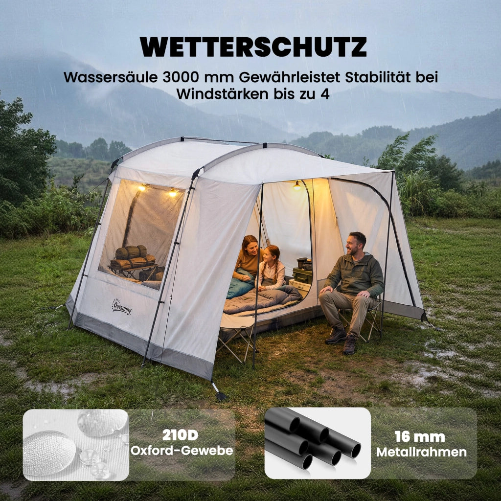 Tenda da campeggio 2 in 1 per auto 4 porte ¨C Minimal ¨C 320x280x205 cm
