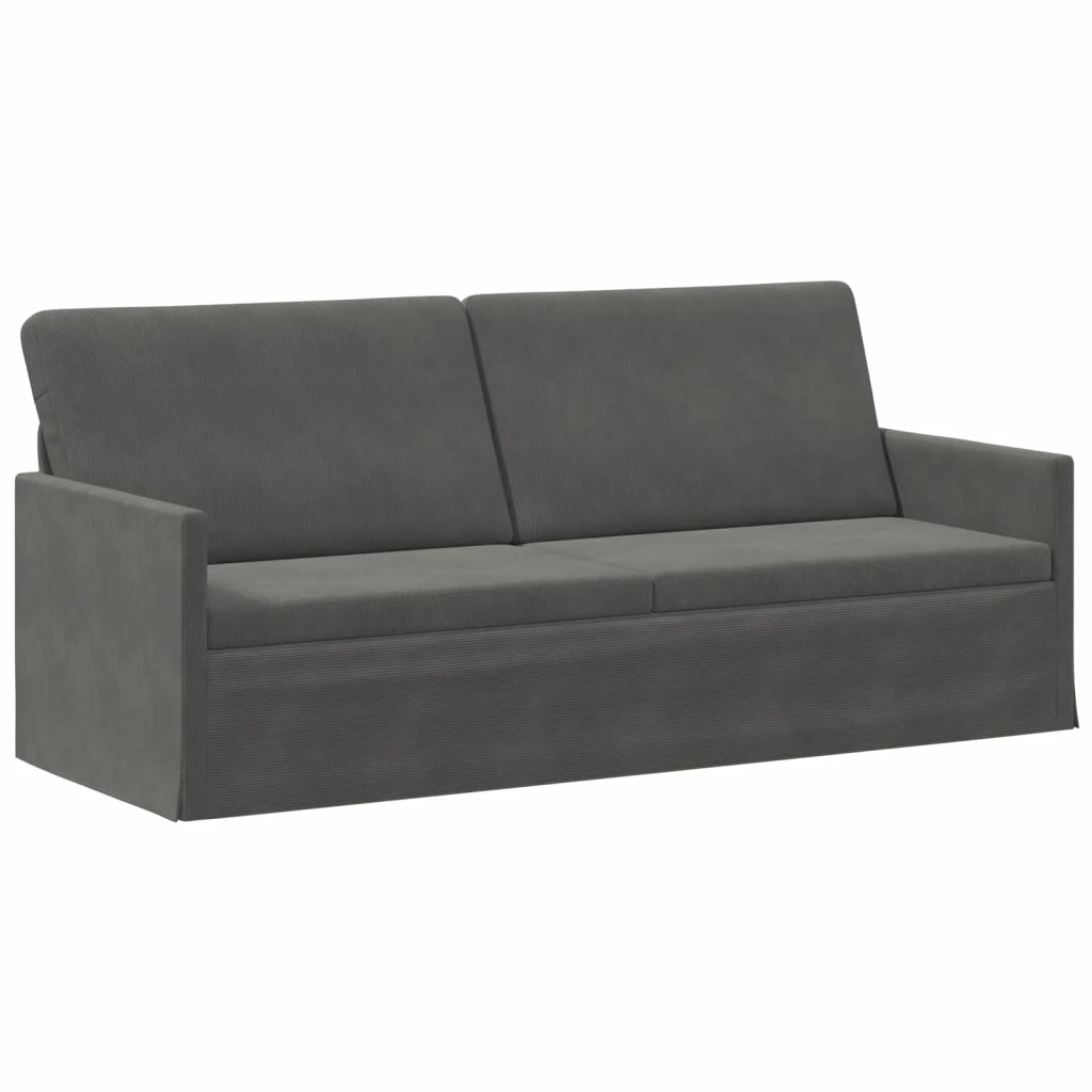 Set di divani 2 pcs Grigio Scuro Tessuto in Cords 3433255
