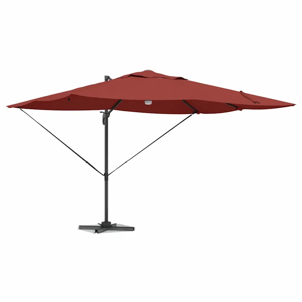 Ombrellone Terracotta 351 x 250 x 253 cm Poliestere e Alluminio 42003366